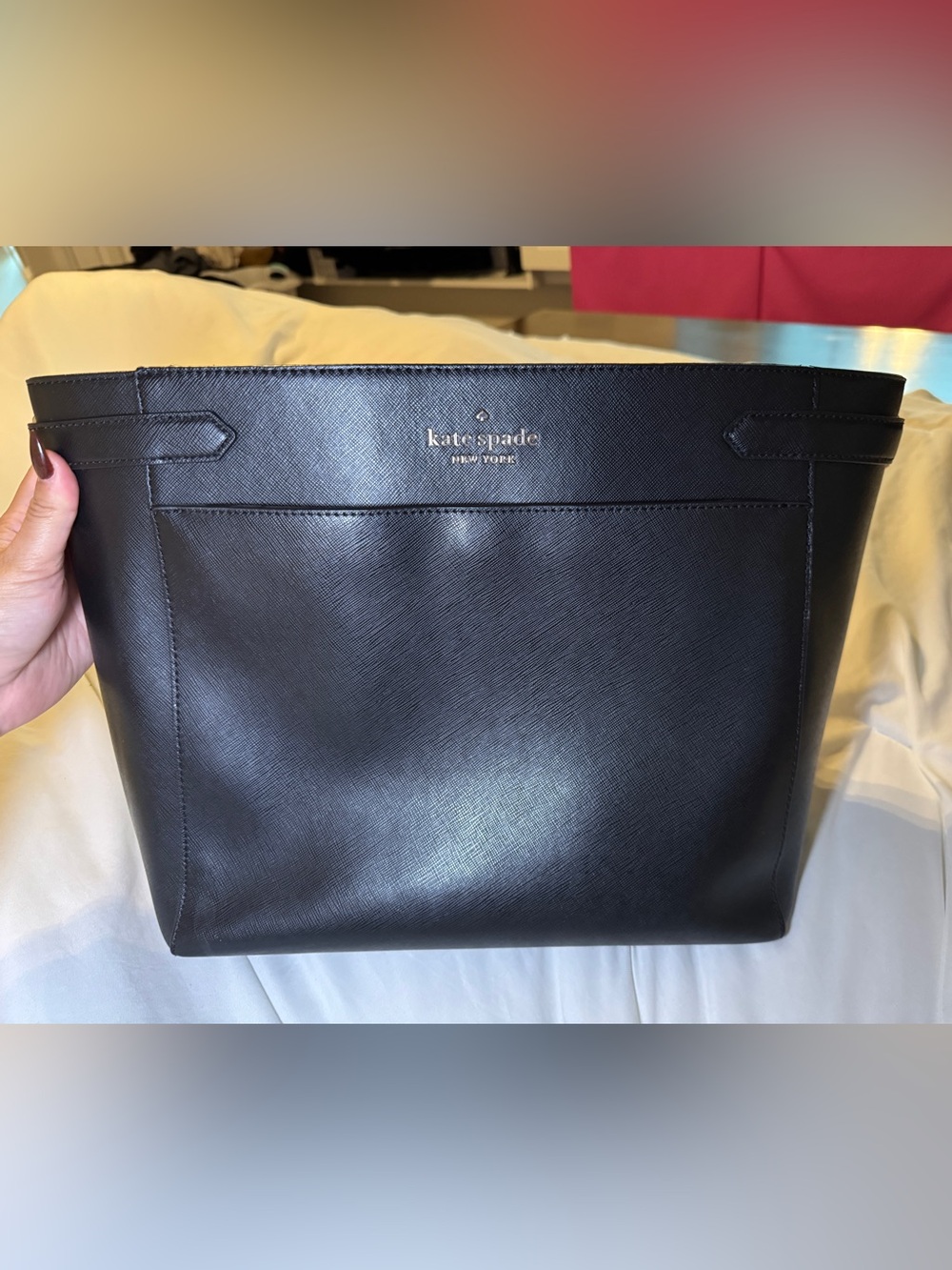 kate spade Black Saffiano Laptop Bag